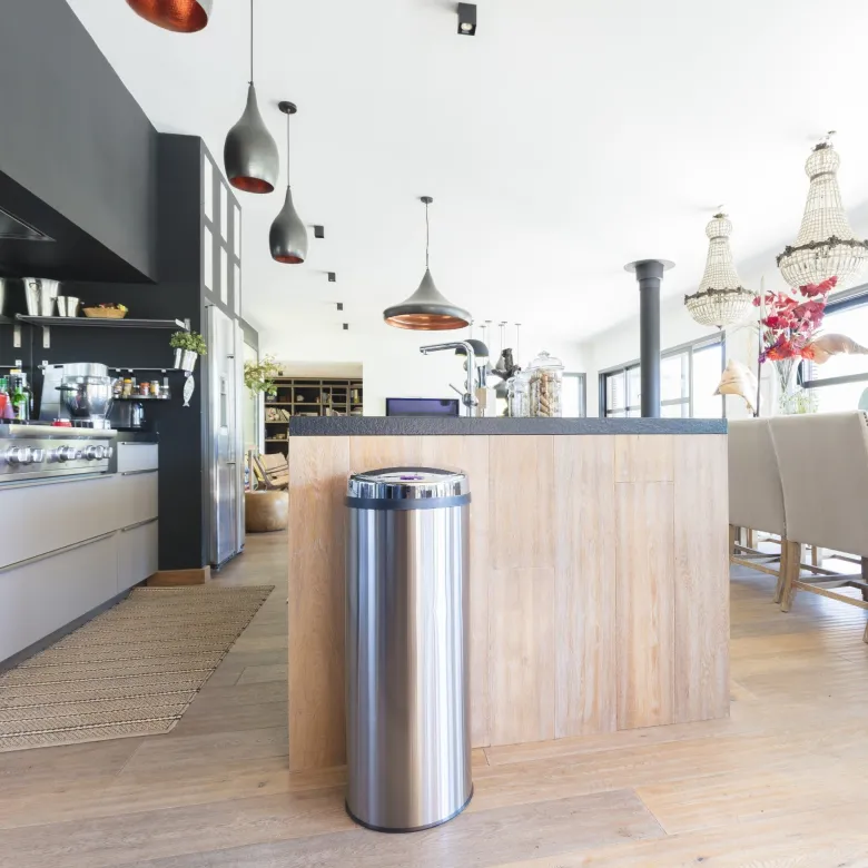 Poubelle automatique inox artic 50l