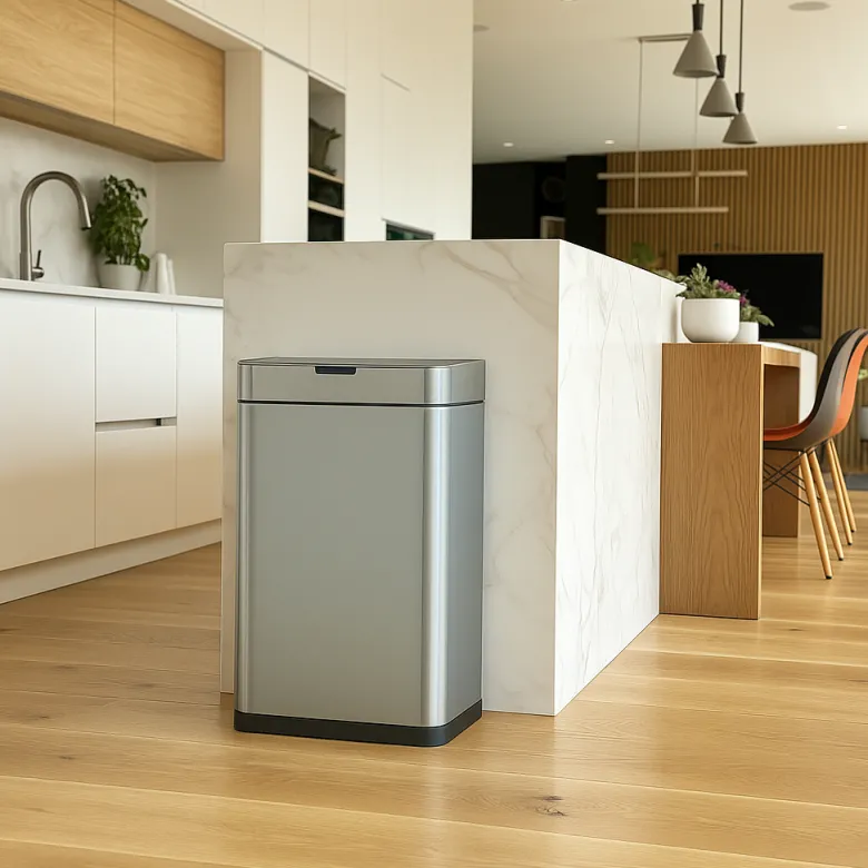 Poubelle automatique inox daytona 70l