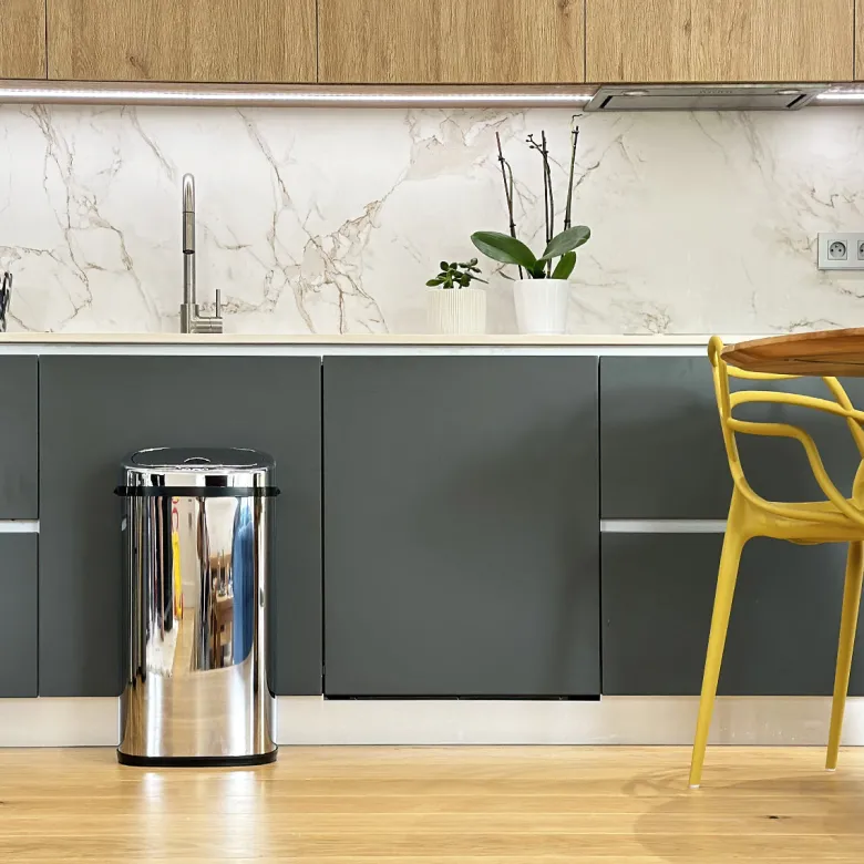 Poubelle automatique inox largo 42l