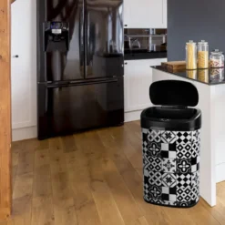 Poubelle automatique inox majestic 58l