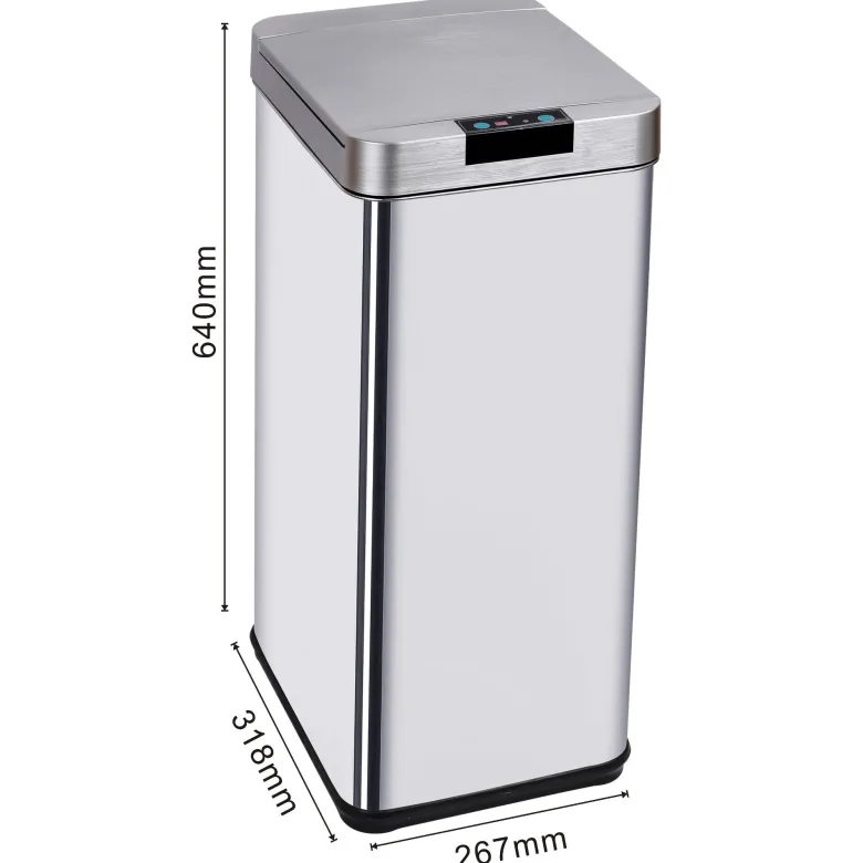 Poubelle automatique inox parkside 50l