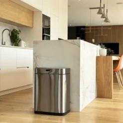 Poubelle automatique inox upper 60l
