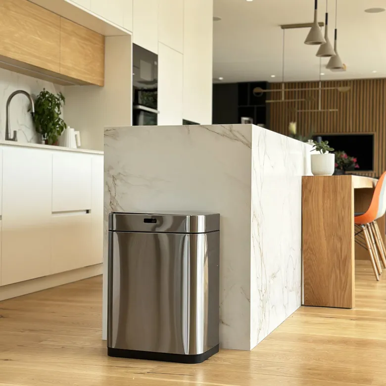 Poubelle automatique inox upper 60l