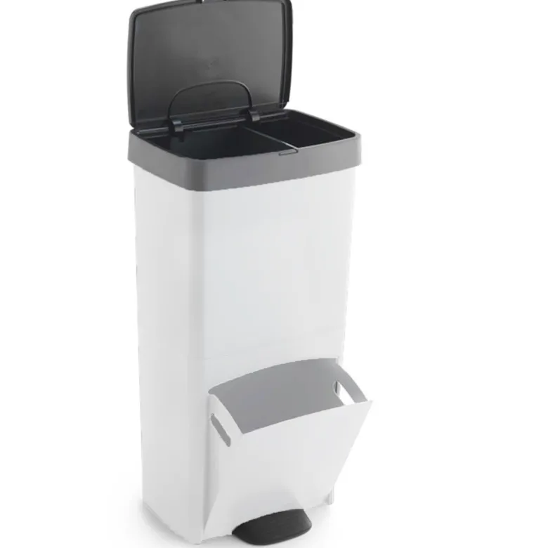 Poubelle de tri pédale picea 70l 3bacs