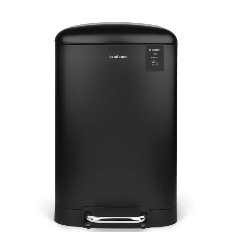 Poubelle à pédale 20l, black edition - n°505