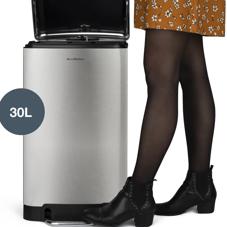 Poubelle à pédale 30l, inox edition - n°712