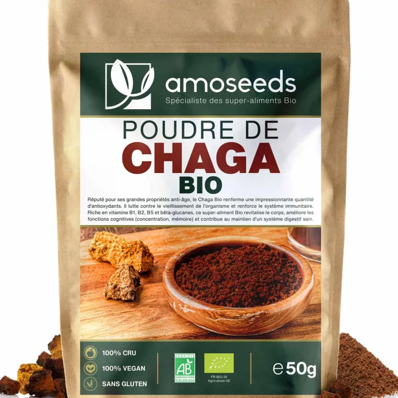 Poudre de chaga bio 50g