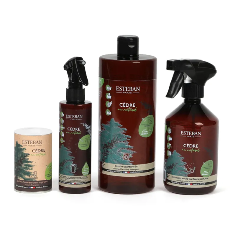 Poudre parfumée aspirateur Cèdre naturel Esteban