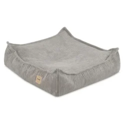 Pouf plush nest gris
