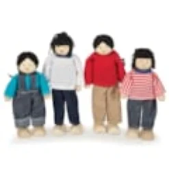 Poupées familiales asiatiques