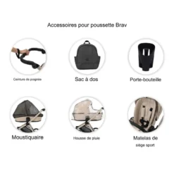 Poussette brav 2in1 br-04 pink