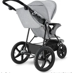 Poussette compacte pliable, 3 roues
