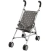 Poussette pour poupée stars gris