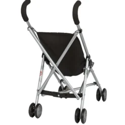 Poussette pour poupée stars gris