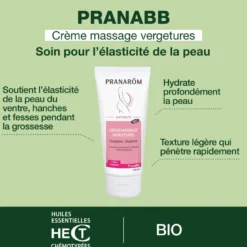 Pranarom - crème - massage vergetures - bio