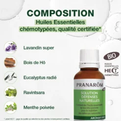 Pranarom - solution défenses naturelles aux huiles essentielles - bio