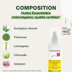 Pranarom - spray lacté anti-moustiques et tiques