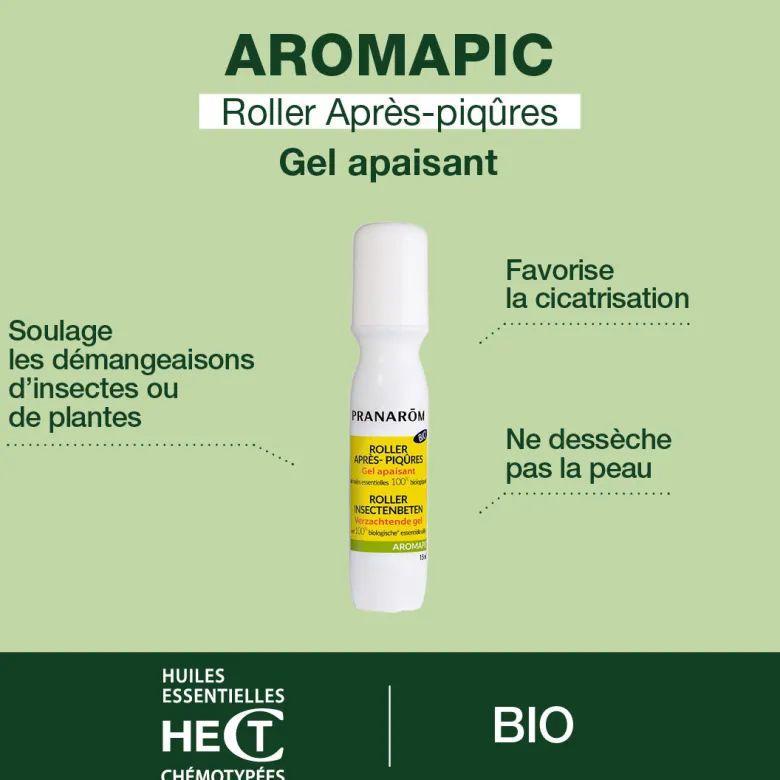 Pranarom - spray répulsif anti-moustiques et tiques + roller après-piqûres - bio