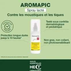 Pranarom - spray répulsif anti-moustiques et tiques + roller après-piqûres - bio