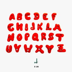 26 prises escalade enfant - alphabet