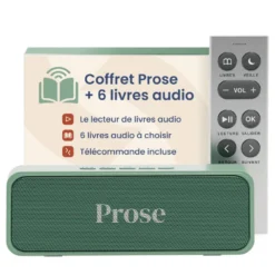 Prose - lecteur livre audio + 6 livres