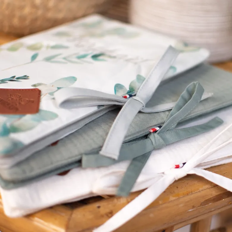 Protège carnet de santé bébé coton