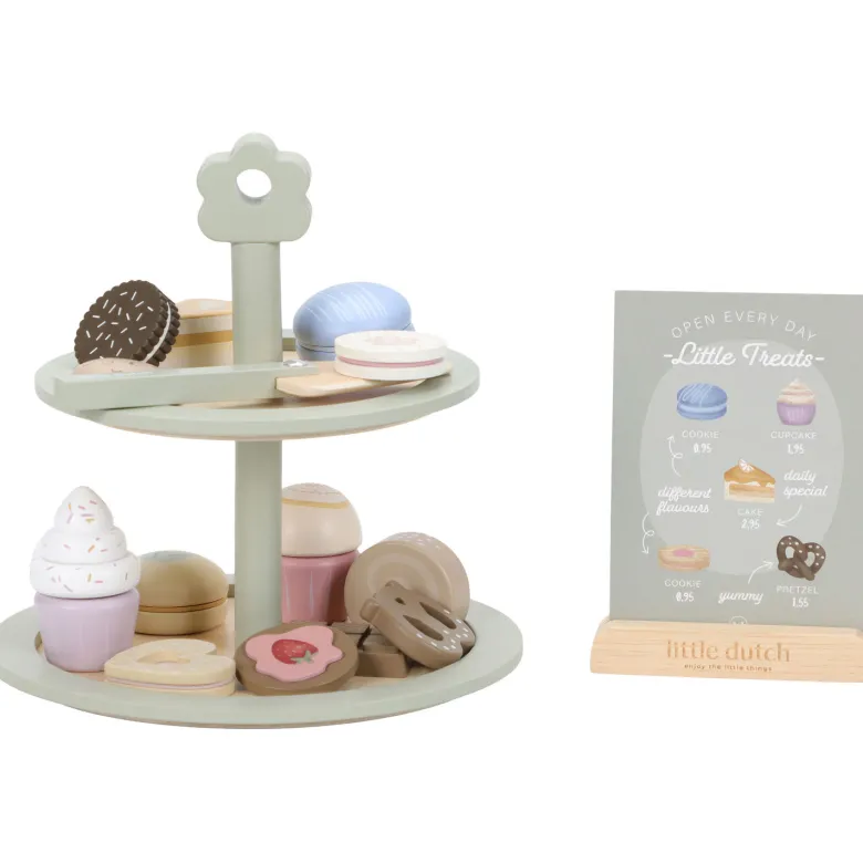 Présentoir à pâtisseries en bois