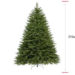 [prévente] sapin de noël artificiel réaliste 210 cm, 1350 embouts