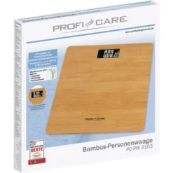 Pèse personne électronique bambus proficare pc-pw3103-bambus