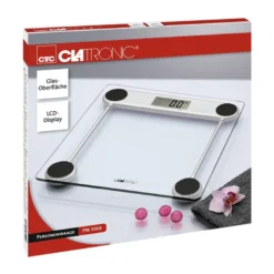 Pèse personne électronique en verre clatronic pw 3368