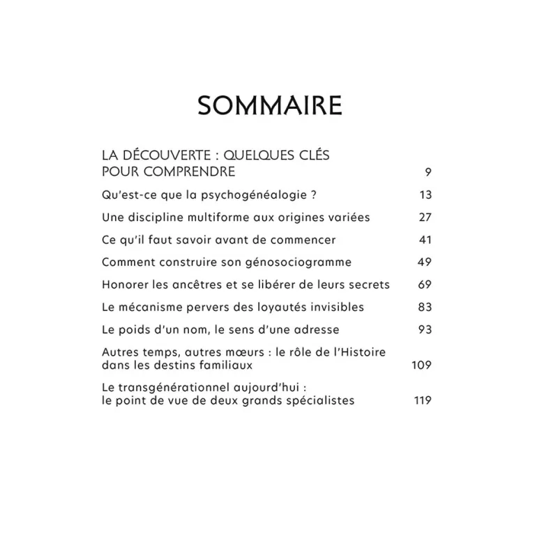 Psychogénéalogie au quotidien