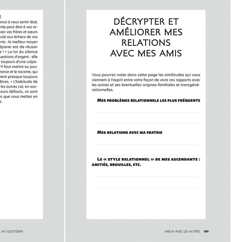 Psychogénéalogie au quotidien