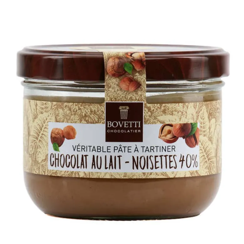 Pâte à tartiner au chocolat au lait noisettes sans huile de palme