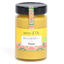 Pâte à tartiner bio saveur yuzu 210 g terre d'Oc