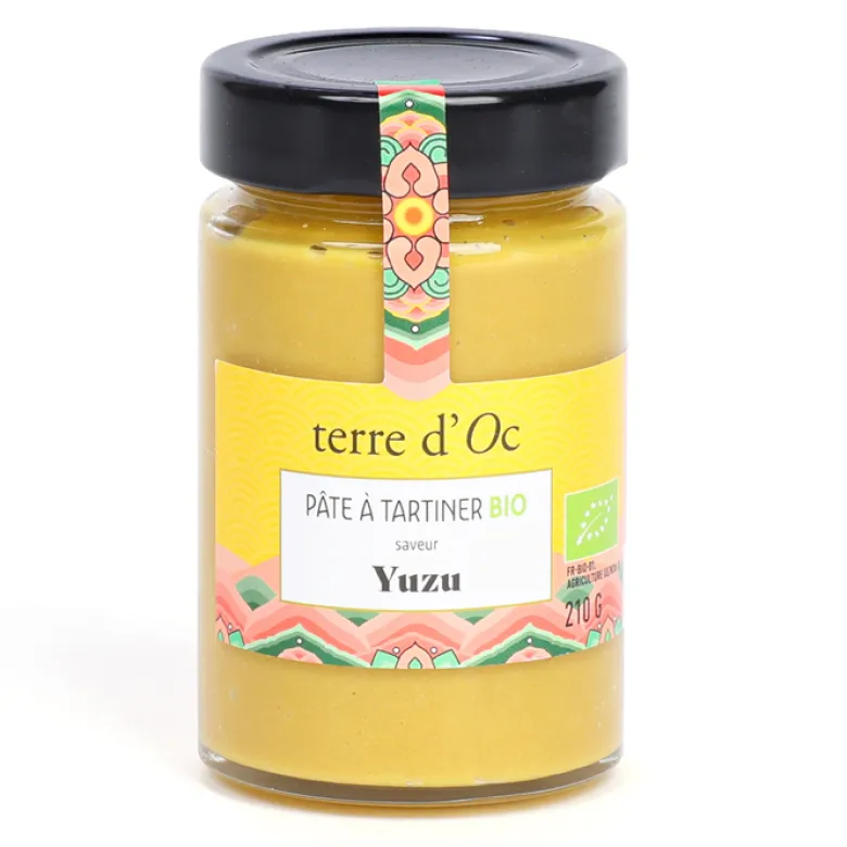 Pâte à tartiner bio saveur yuzu 210 g terre d'Oc
