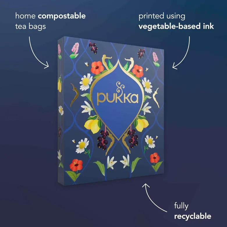Pukka coffret - cadeau bonne fête, coffret thé 100% bio 45 sachets