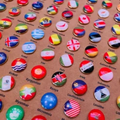 Punaises drapeaux du monde