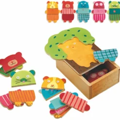 Puzzle bois +2y arbra doudou djeco