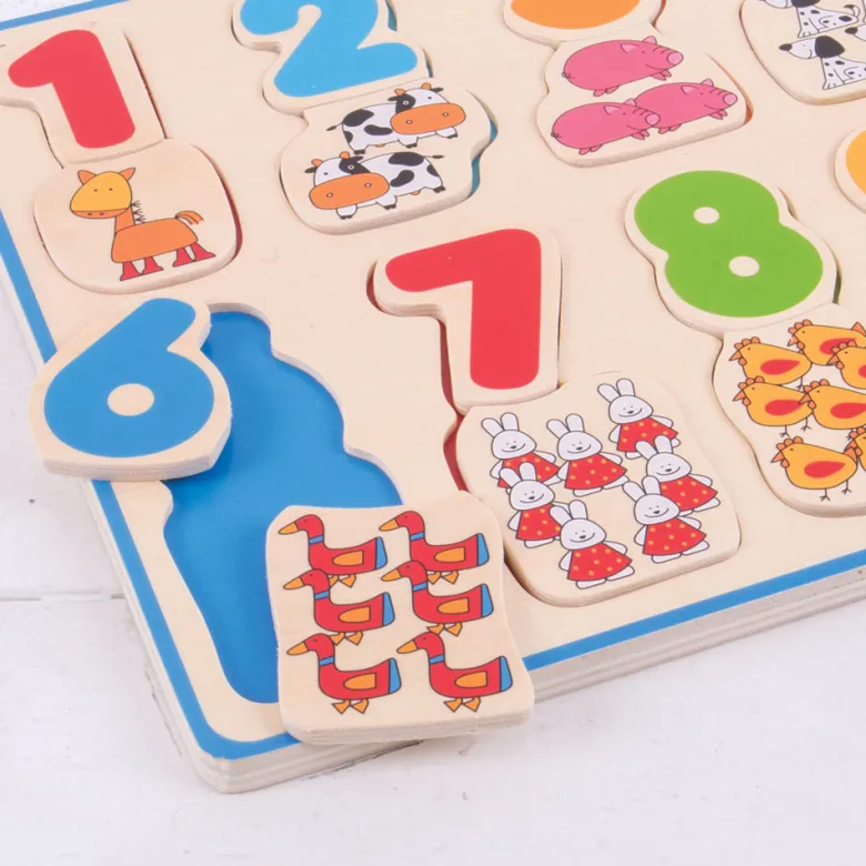 Puzzle de chiffres et de couleurs