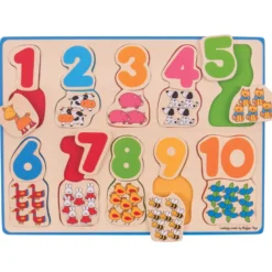 Puzzle de chiffres et de couleurs