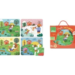 Puzzle en bois les 4 saisons