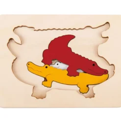 Puzzle enfant encastrement hape crocodil