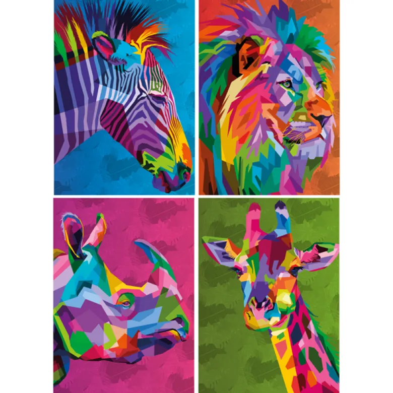 Puzzle 4 en 1 Savane