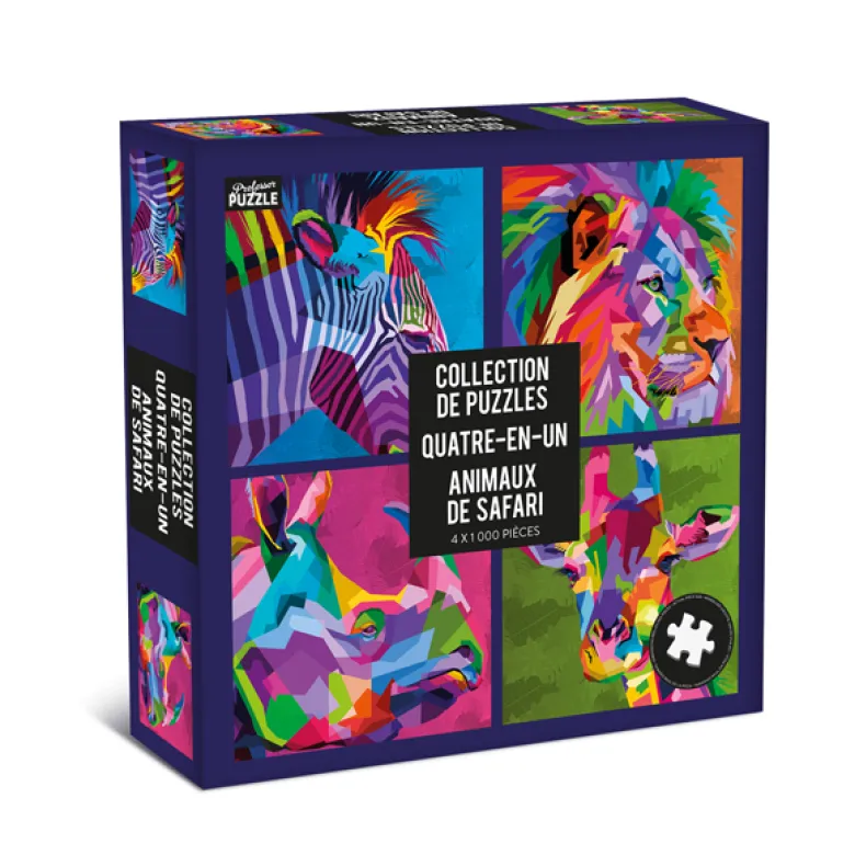 Puzzle 4 en 1 Savane