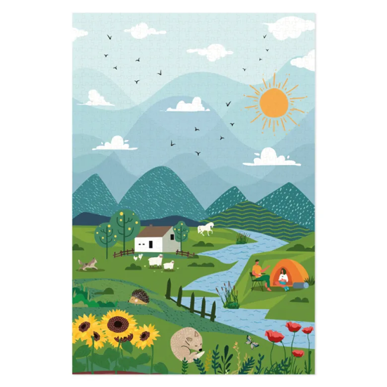 Puzzle 4 paysages 1000 pièces