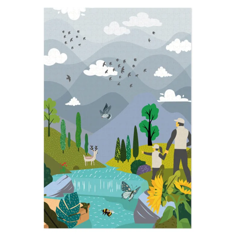 Puzzle 4 paysages 1000 pièces