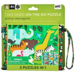 Puzzle 50 pièces double face - jungle