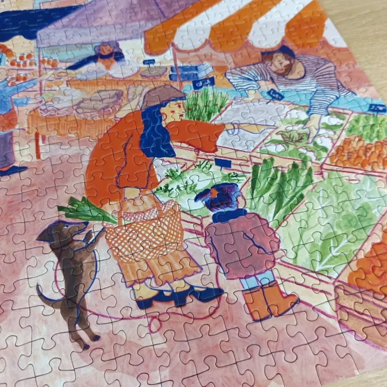 Puzzle 1000 pièces : place du marché
