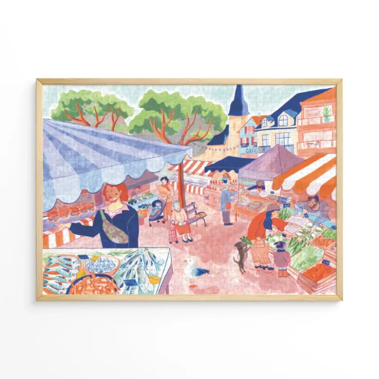 Puzzle 1000 pièces : place du marché