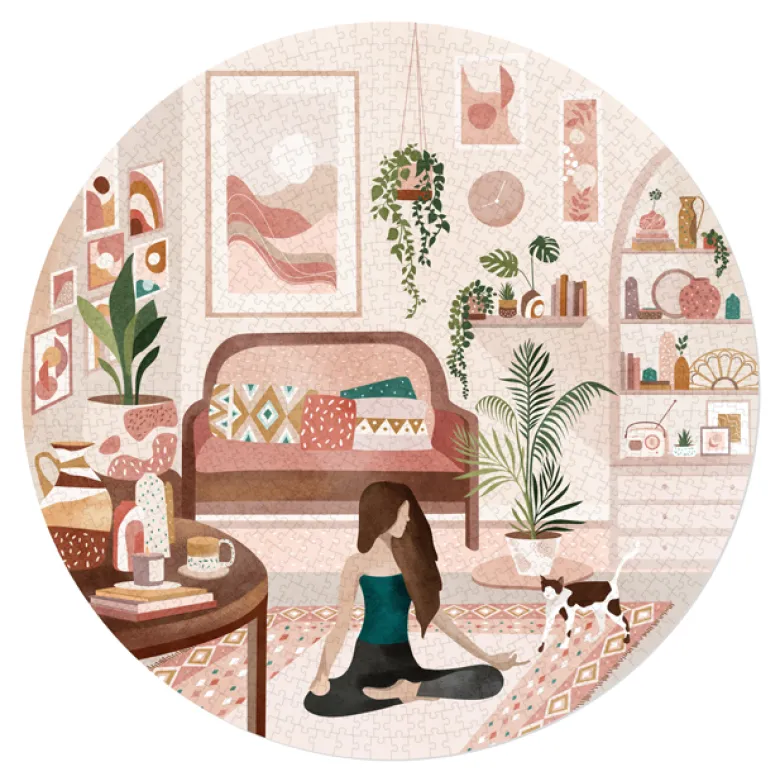 Puzzle rond relaxation 1000 pièces
